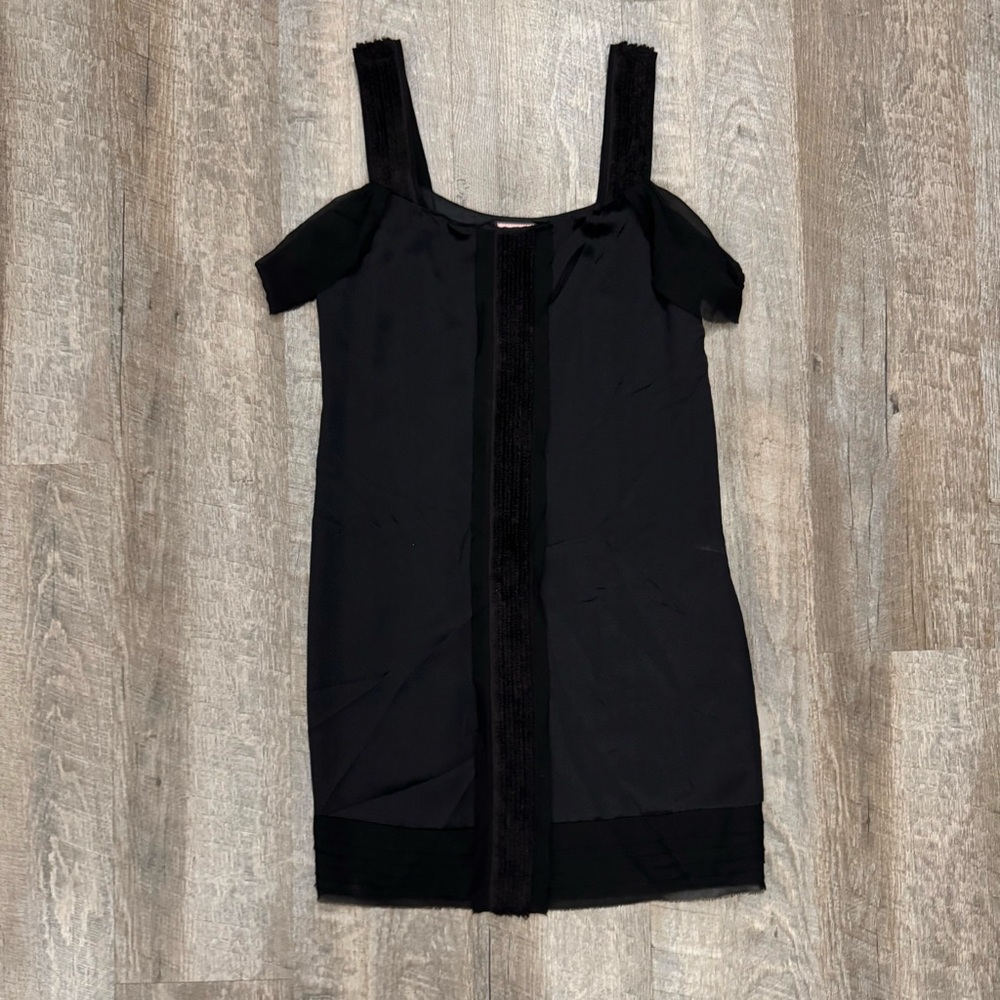Y2K Juicy Couture Black Silk Cocktail Dress Sz 4